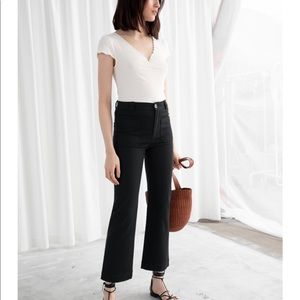 & Other Stories High Waisted Flare Pants